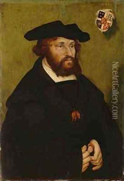 Portrait of King Christian II of Denmark Oil Painting - Lucas The Elder Cranach