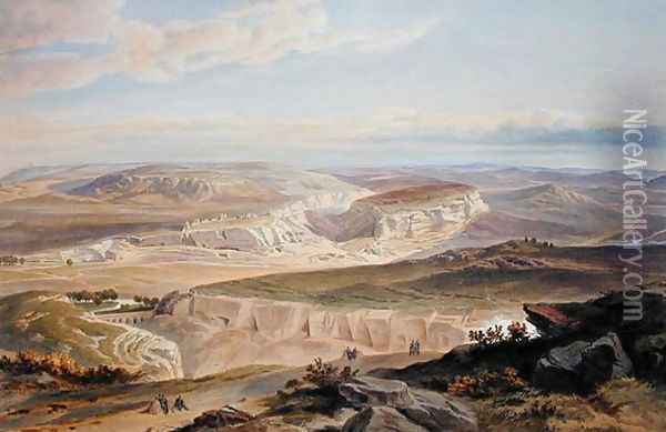 The Ruins of Inkerman, plate from The Seat of War in the East, published by Colnaghi and Co., 1856 Oil Painting - William Simpson
