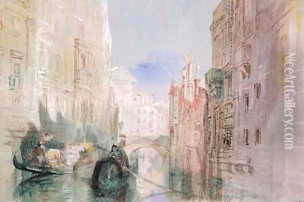 A Canal near the Arsenale, Venice Oil Painting - Joseph Mallord William Turner