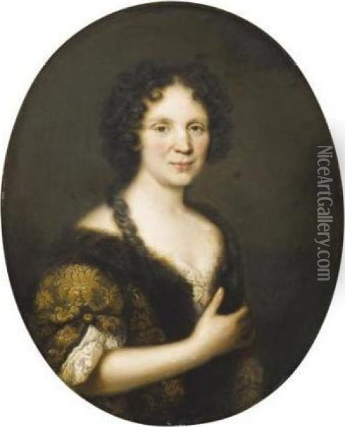 Portrait De Femme Oil Painting - Jacob Ferdinand Voet