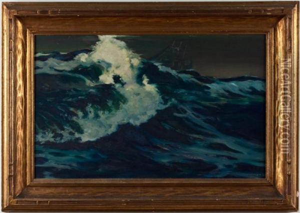Seascape Oil Painting - Frederick Judd Waugh