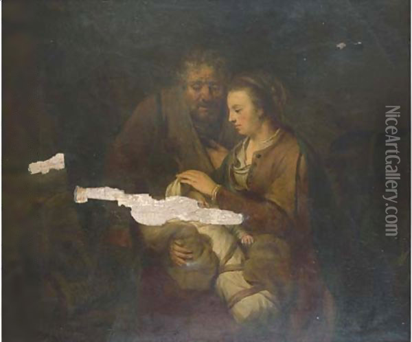 The Rest on the Flight into Egypt Oil Painting - Gerbrand Van Den Eeckhout
