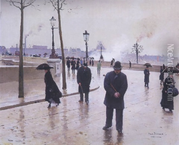 Le Pont Neuf, Paris Oil Painting - Jean Beraud