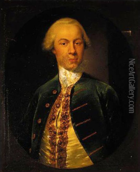 Portrait Of A Gentleman Oil Painting - Cosmo Alexander