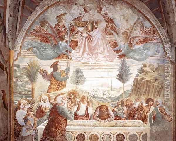 Assumption of the Virgin 1484 Oil Painting - Benozzo di Lese di Sandro Gozzoli