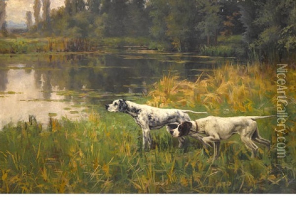 On Point Oil Painting - Percival Leonard Rosseau