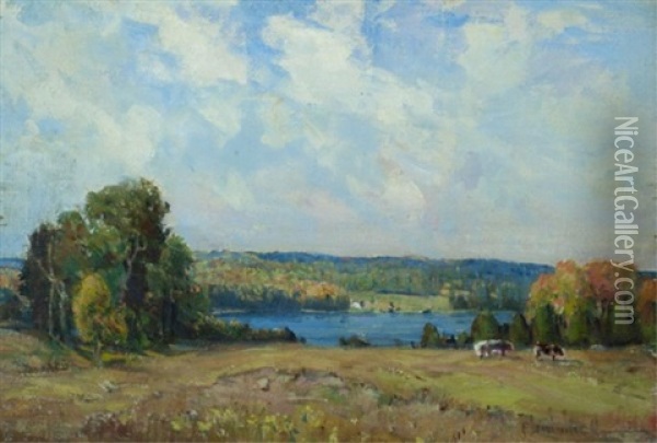 Rideau Lake Oil Painting - Peleg Franklin Brownell