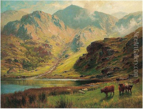 By The Loch Oil Painting - Charles Stuart