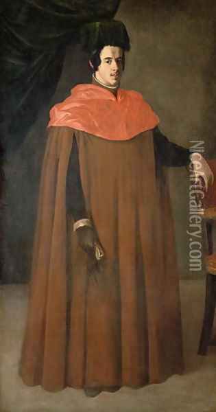 A Doctor of Law, c.1635 Oil Painting - Francisco De Zurbaran