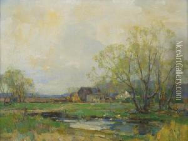 Spring Time Oil Painting - Walter Granville-Smith