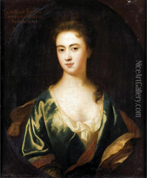 Portrait Of Lady Mary Keith, 
Countess Of Wigton (1695-1721), 2 Nd Wife Of John Fleming, 6 Th Earl Of 
Wigton Oil Painting - Sir Godfrey Kneller
