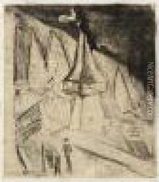 Monstein (d. E241) Oil Painting - Ernst Ludwig Kirchner