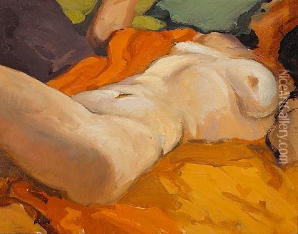 A Nude Oil Painting - George Kennedy Brandriff