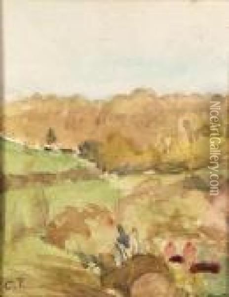Paysage Du Midi (landscape In The Midi) Oil Painting - Camille Pissarro