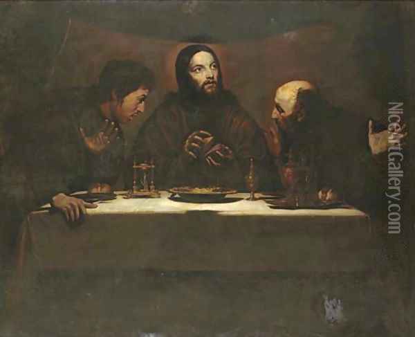 The Supper at Emmaus Oil Painting - Nicolas Tournier