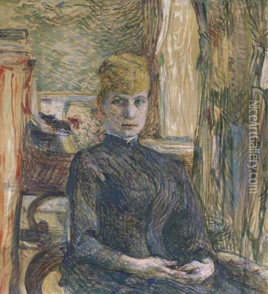Madame Juliette Pascal Oil Painting - Henri De Toulouse-Lautrec