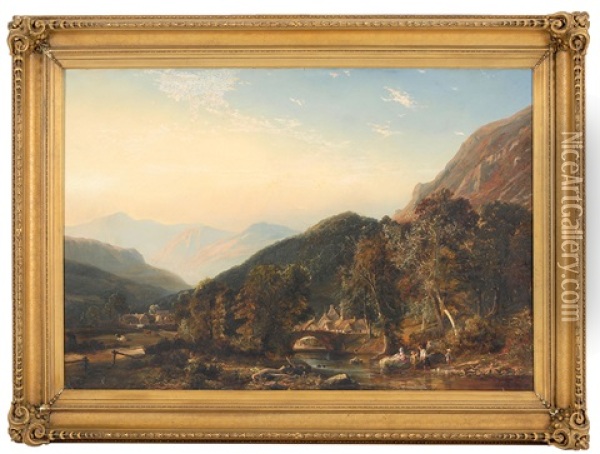 My Valley Of Glenmalure From The Foot Of Lugnaquilla Oil Painting - John Faulkner