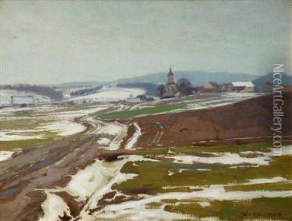 Early Spring Oil Painting - Alois Kalvoda