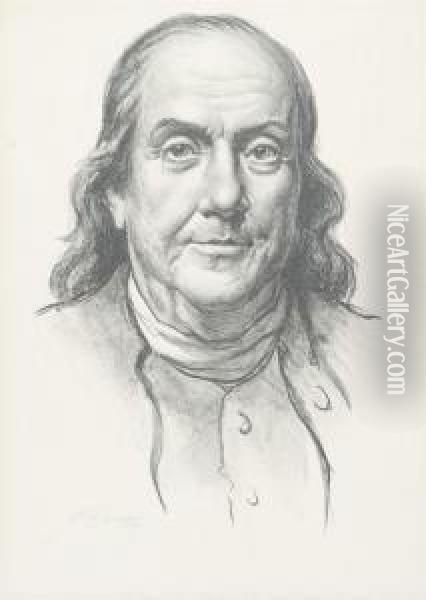 Benjamin Franklin Oil Painting - Samuel Johnson Woolf