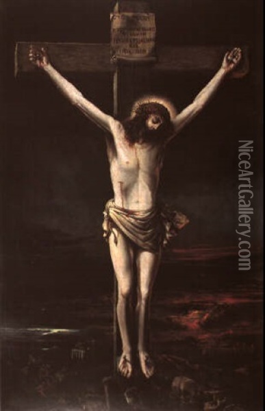 The Crucifixion Oil Painting - Washington Allston