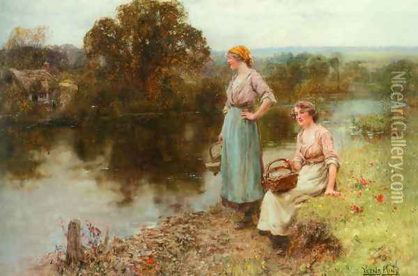 Waiting for the Ferryman Oil Painting - Henry John Yeend King