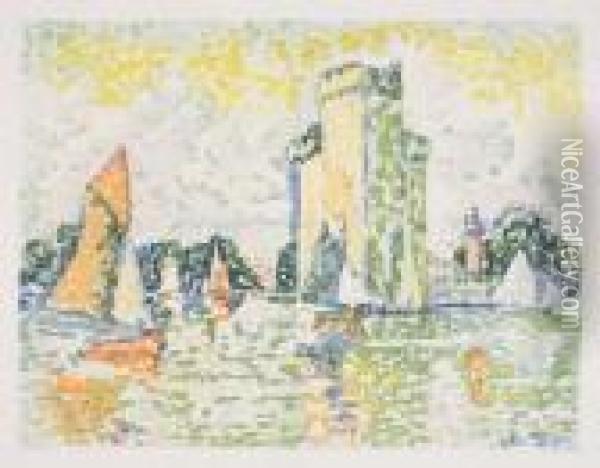 Le Port De La Rochelle Oil Painting - Paul Signac
