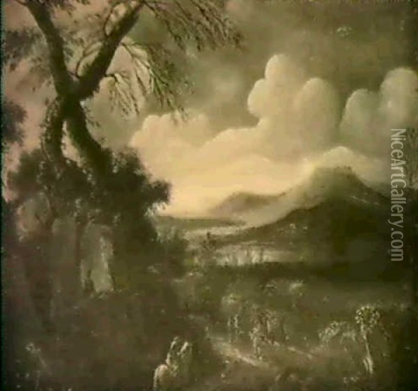 Landschaft Mit Reiter Oil Painting - Jan de Momper