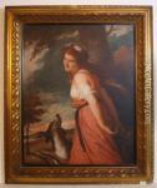 Lady Emma Hamilton Oil Painting - Sir Joshua Reynolds