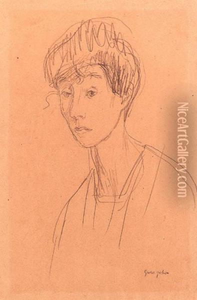 Portrait Sketch Of Chlo Boughton-leigh Oil Painting - Gwendolen John