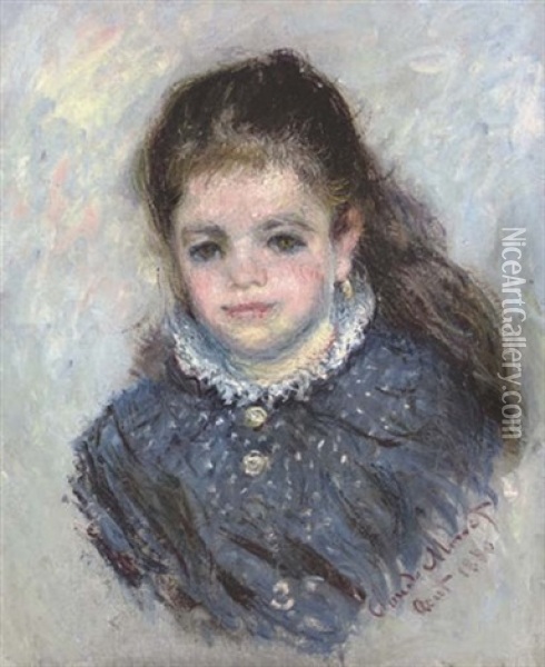 Portrait De Jeanne Serveau Oil Painting - Claude Monet