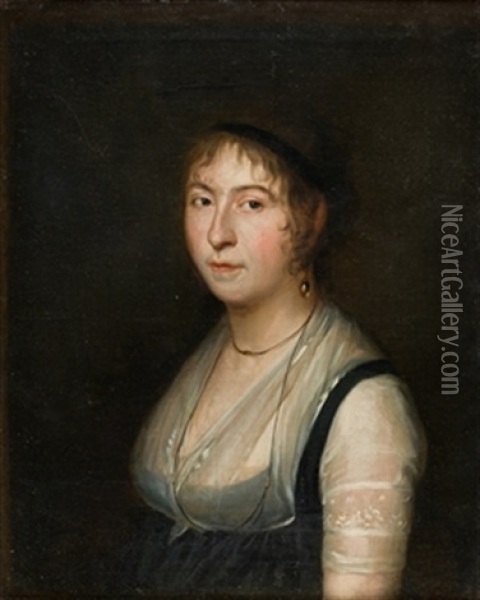 Retrato De Dama Oil Painting - Agustin Esteve Y Marques