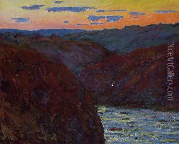 Valley of the Creuse, Sunset Oil Painting - Claude Oscar Monet