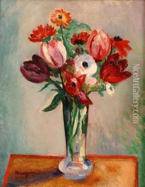 Tulipes Et Renoncules, 1926 Oil Painting - Henri Charles Manguin
