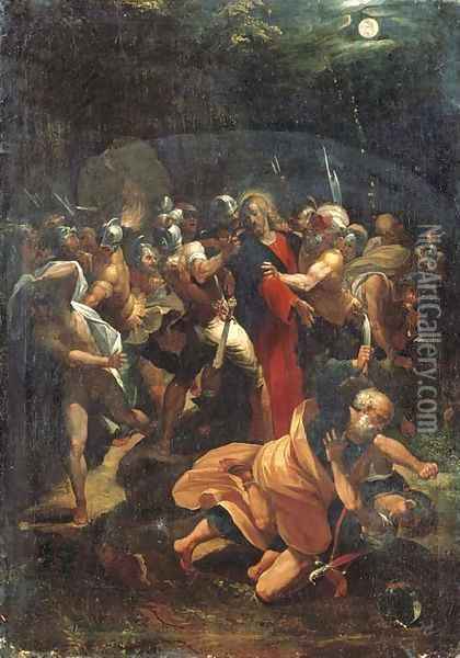The Arrest of Christ in the Garden of Gethsemane Oil Painting - Giuseppe Cesari