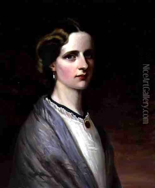 Portrait of Emily Mrs Meynell Ingram Oil Painting - Edward R. Taylor