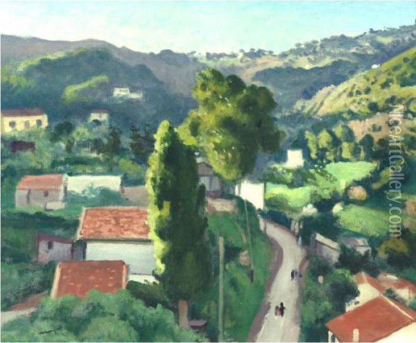 Route De Beau Fraisier A Montplaisant Oil Painting - Albert Marquet