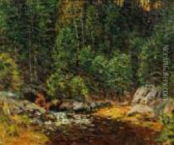 Forest Brook Oil Painting - John Joseph Enneking
