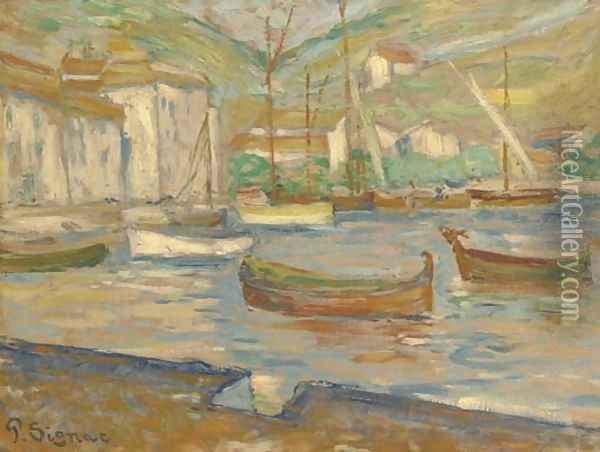 Cassis. Le port Oil Painting - Paul Signac