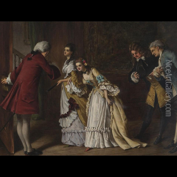 The Reception Oil Painting - William Maw Egley