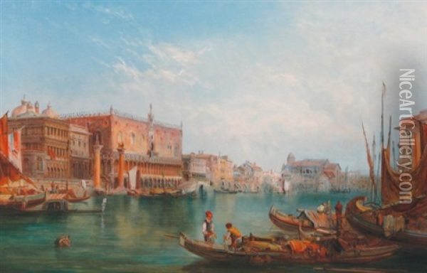 Doge's Palace Oil Painting - Alfred Pollentine