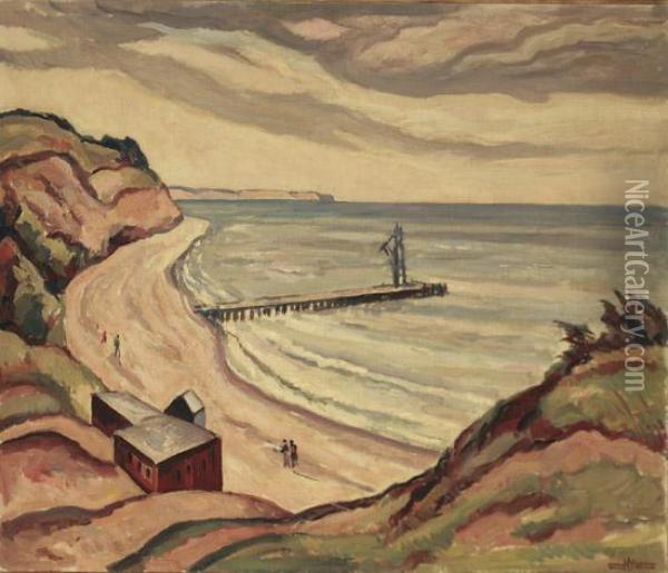 Coastal Scene Oil Painting - Edgar Hewitt Nye