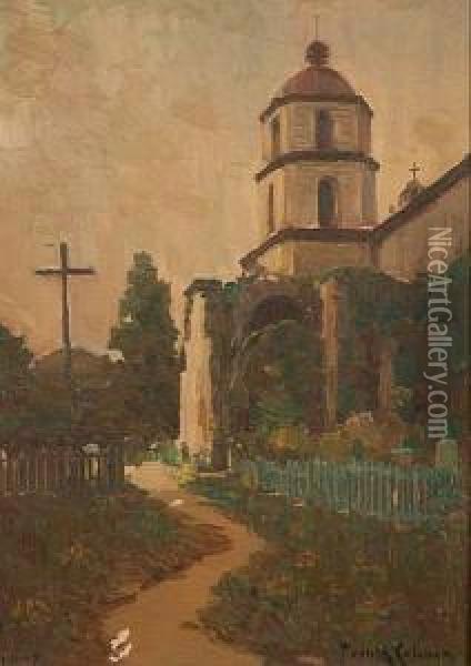 Church Yard Oil Painting - Frank Coburn