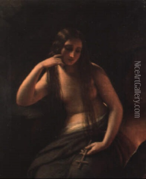 Sainte Madeleine Oil Painting - Natale Schiavoni