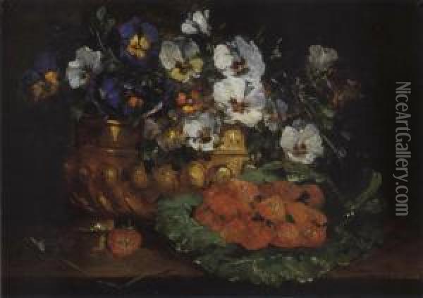 Stilleben Oil Painting - Gustave-Emile Couder