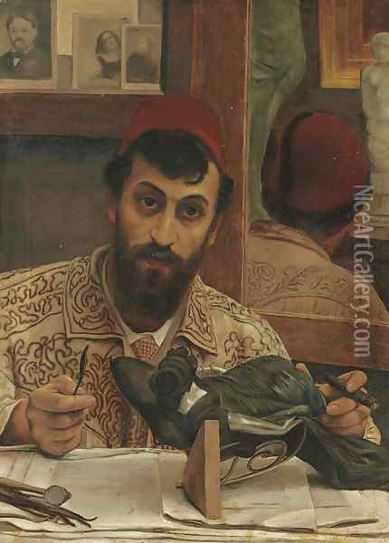 Portrait of Professor Giovanni Battista Amendola Oil Painting - Sir Lawrence Alma-Tadema