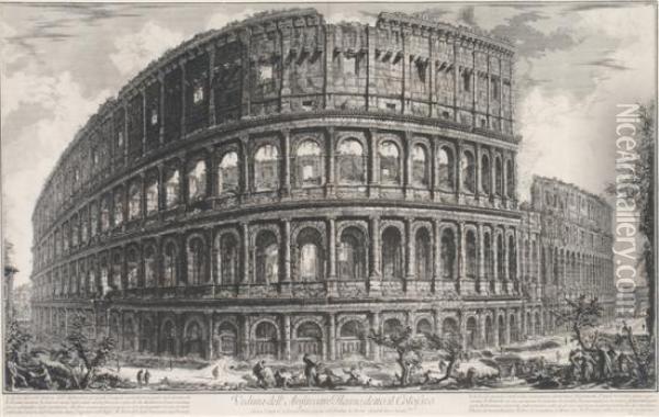 The Colosseum Oil Painting - Giovanni Battista Piranesi