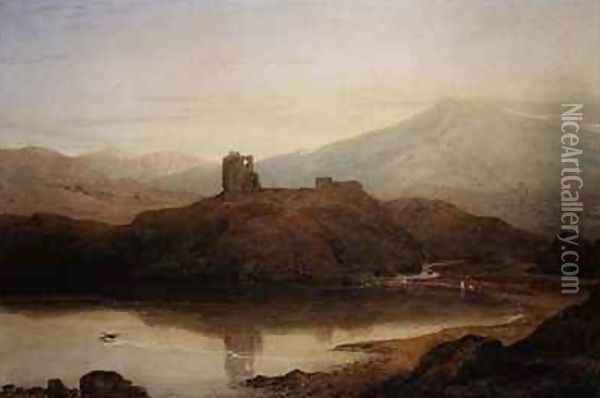 Dolbadern Castle Oil Painting - William Havell