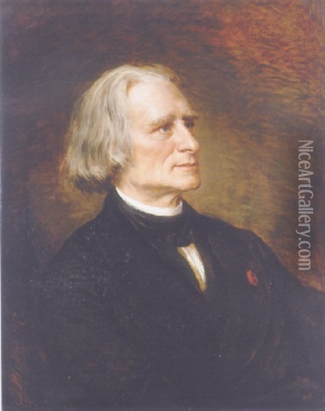 Franz Liszt Oil Painting - Jozsef Kiss