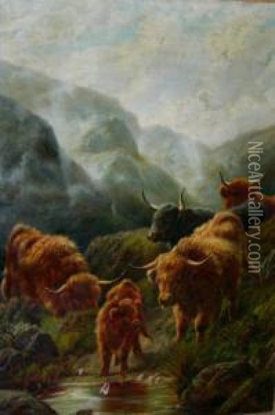 ''bovini''. Oil Painting - Thomas J. Watson
