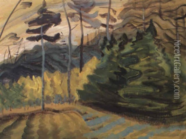 The Forest Oil Painting - Emily Carr